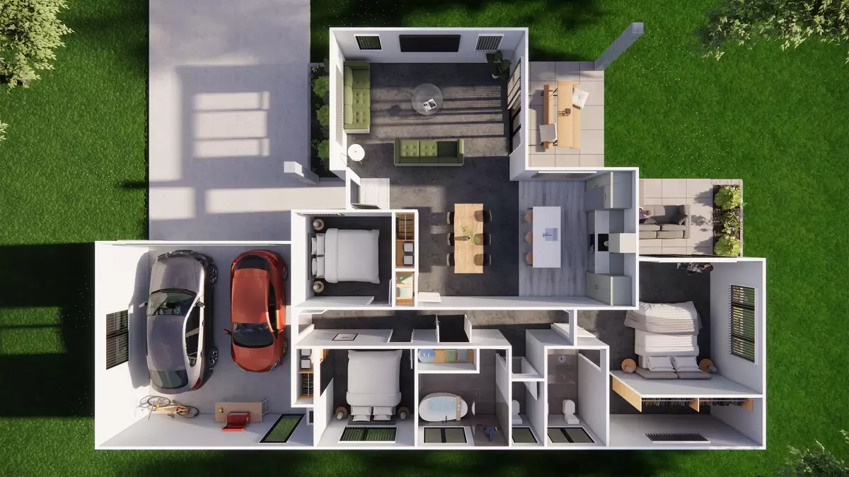 Rangitoto House Floor plan