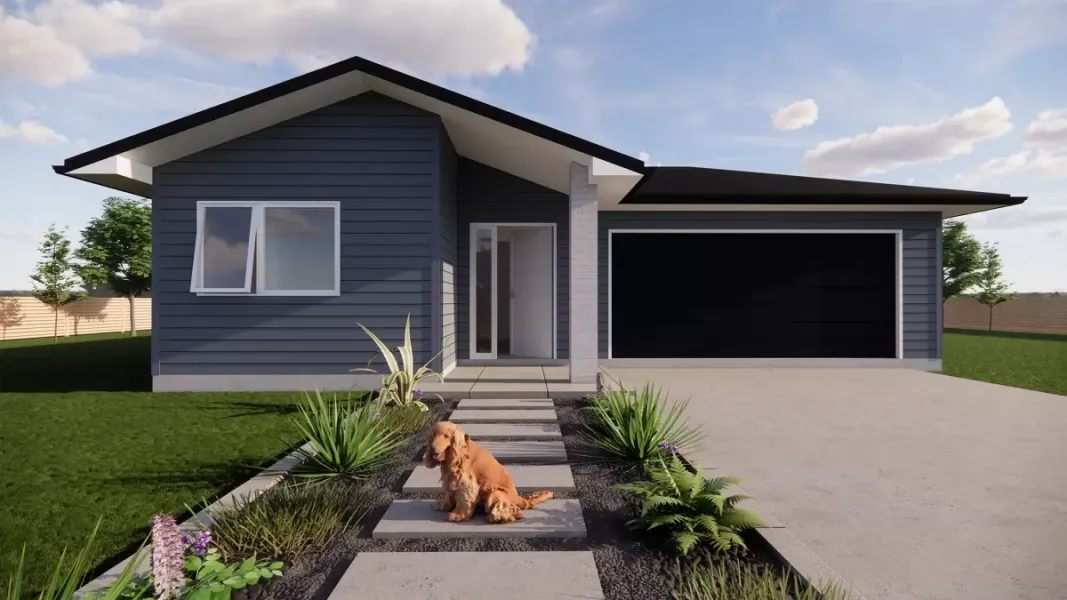 Mt Hutt Outside View of House Plan